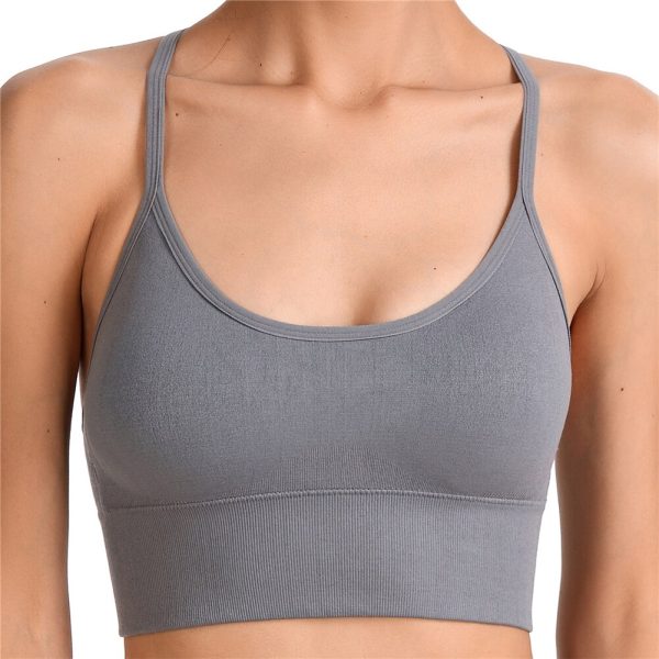 Cut Out Back Push-up Yoga Bra Y-shaped Beautiful Back Women's Gym Sports Bra Suspender Underwear Wirefree Sportswear Tank Top - Image 4