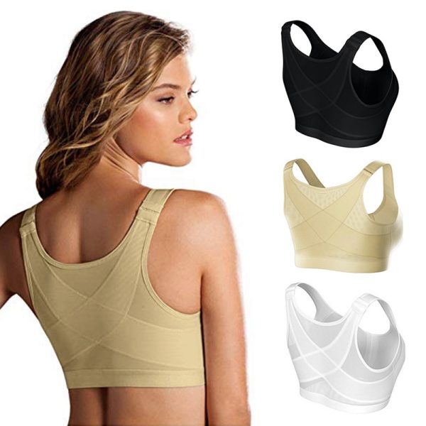 Push Up Sports Bra Solid Color Women Wirefree Shockproof Breathable Underwear Sportswear Tops For Yoga Running Workout Gym - Image 4