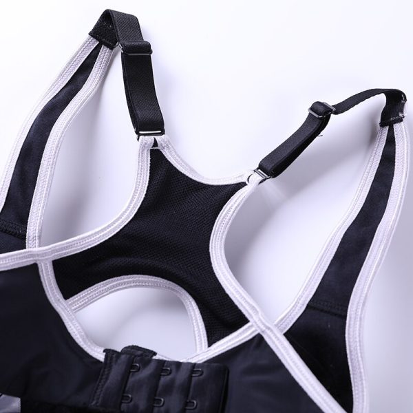 Racerback Underwire Sports Bra High Impact Full Support Lightly Lined Workout Bras For Women Black Lady Underwear Yoga Bralette - Image 5