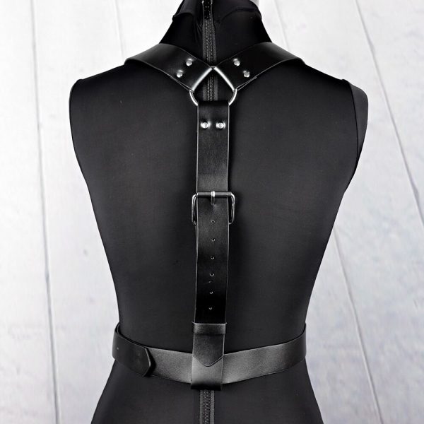 UYEE Techwear Women PU Leather Harness Belt Body Chain Sexy Underwear Bondage Lingerie Bra Cage Gothic Garter Belt Harajuku Punk - Image 3